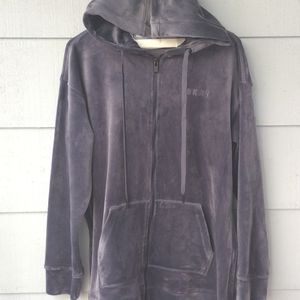DKNY Velvet Top Hoodie NWOT